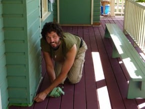 Karma yoga service at the Salt Spring Centre of Yoga