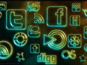 Quest for Change: social activism for the internet-savvy - social media neon digital cloud