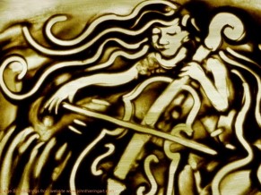 ART, MUSIC AND WELLNESS: Personal healing through self-expression - Sand painting - Sand & Strings by John Thiering
