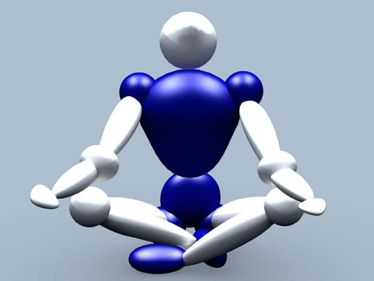Image of meditator sitting
