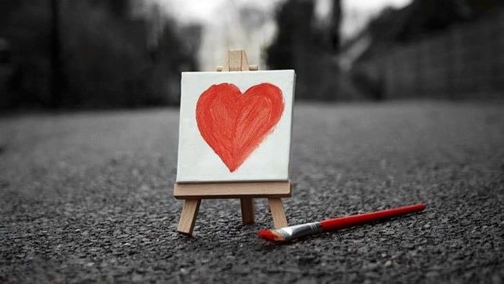 heart painting