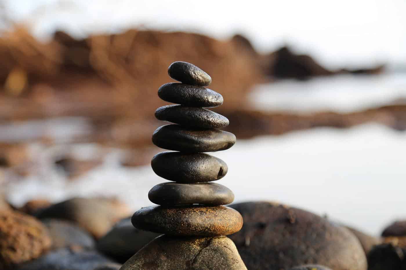 stones balance sixth mindfulness