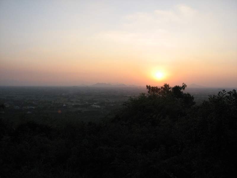 Sunset on Arunachala - Buddha nature in nature