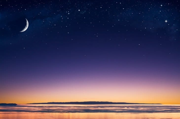 moon-stars-sunrise-peace-beach