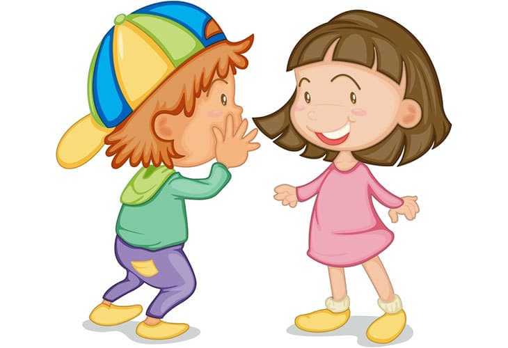 boy and girl talking