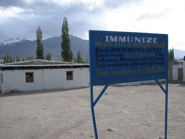 immunize sign in Ladakh