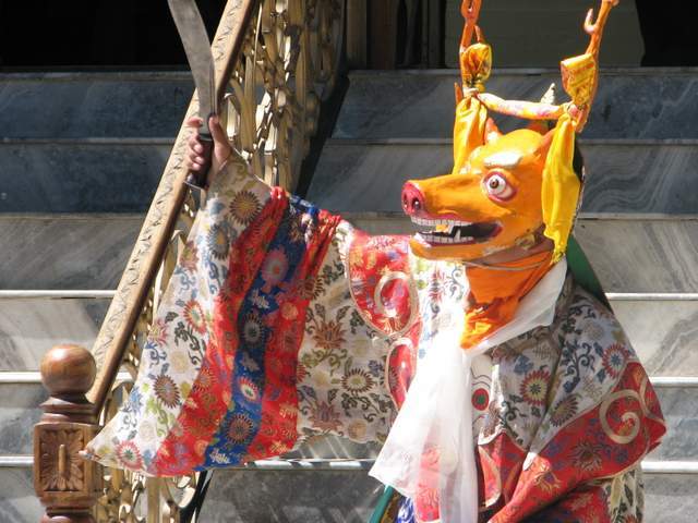 Mask dancer - Buddhist monk