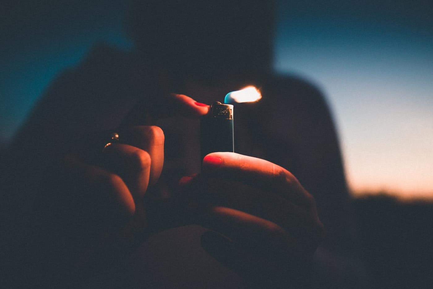 lighter - flicker of light