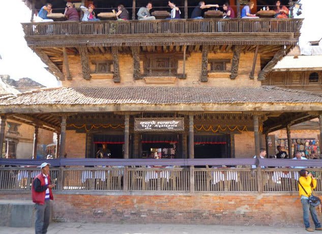 With so many pagodas in Bhaktapur this one got converted into a restaurant