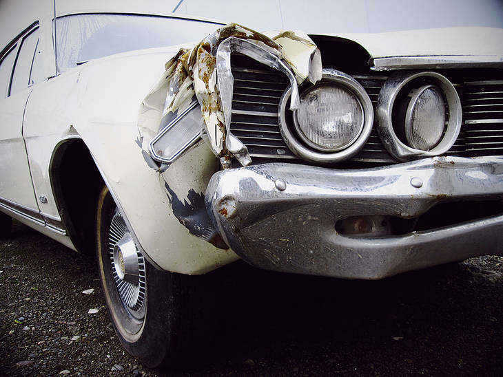 Dented car - Another Ordinary Day fiction