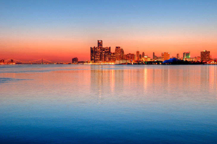Detroit skyline - Water and Welfare: Detroit's Water Crisis