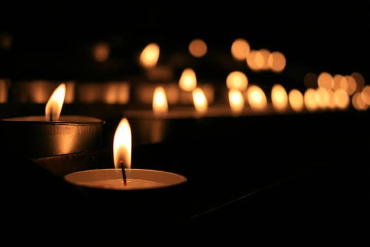 KEEPING KIND: In a time of loss 32 lit tealight candles - keeping kind in a time of loss