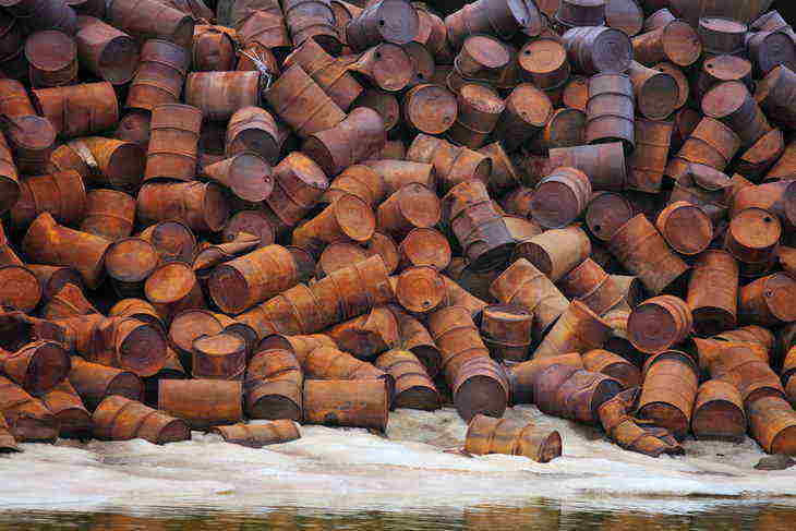 ENVIRONMENTAL VIOLENCE: How harming the environment literally harms us 22 oil drums in the arctic - environmental violence