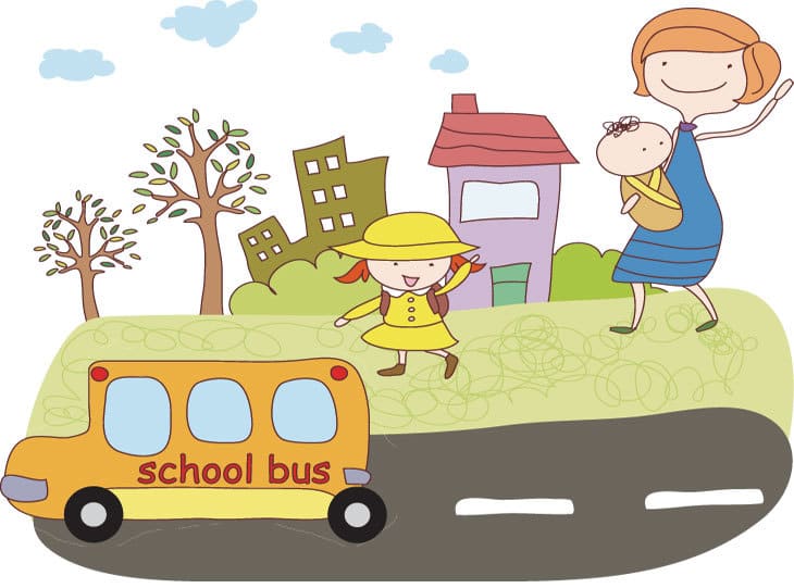 Kids excited about school