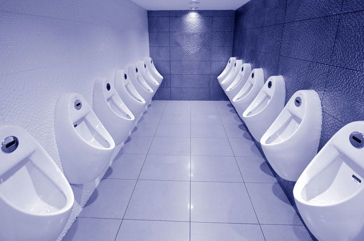 DRY STATE CALLS FOR DRY URINALS: Why waterless urinals still aren't in every bathroom 13 Urinals in bathroom