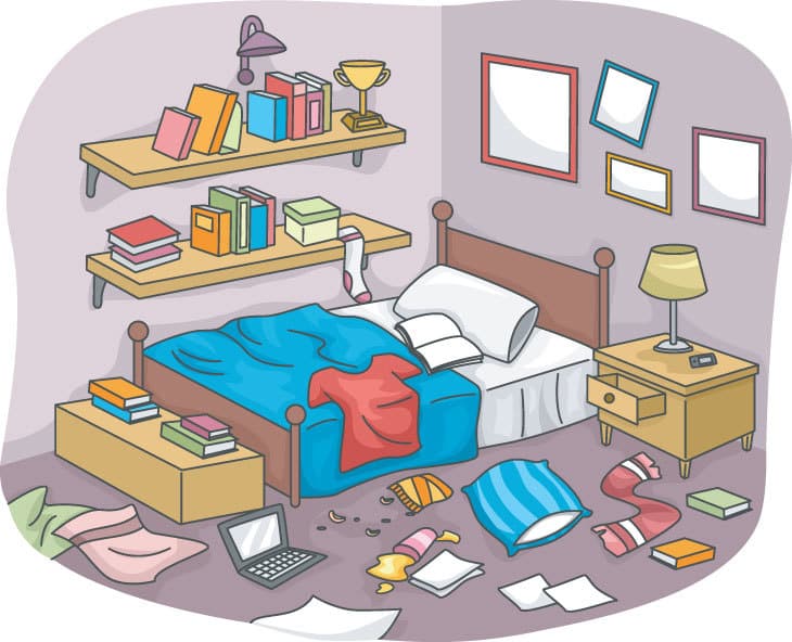 Disorganized Room - Clutter and Simplifying