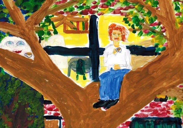 Man sitting in tree - Poems by Max Reif