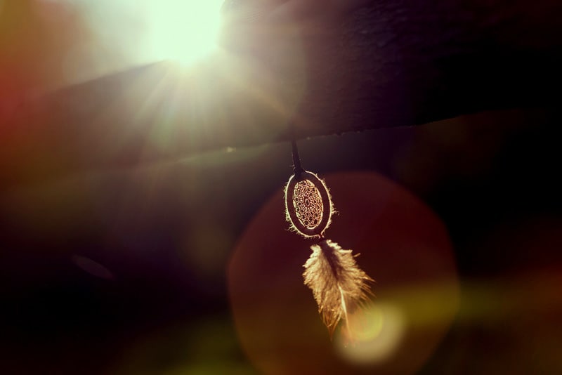 dreamcatcher in the sunset