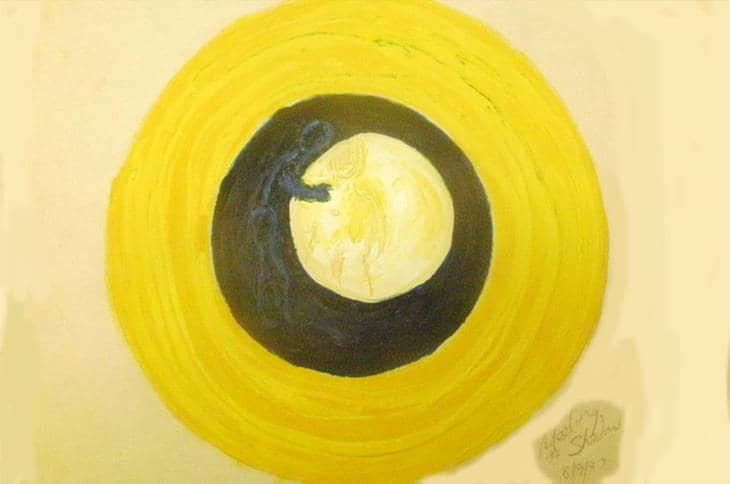 Meeting the shadow painting - Ladder of Renewal