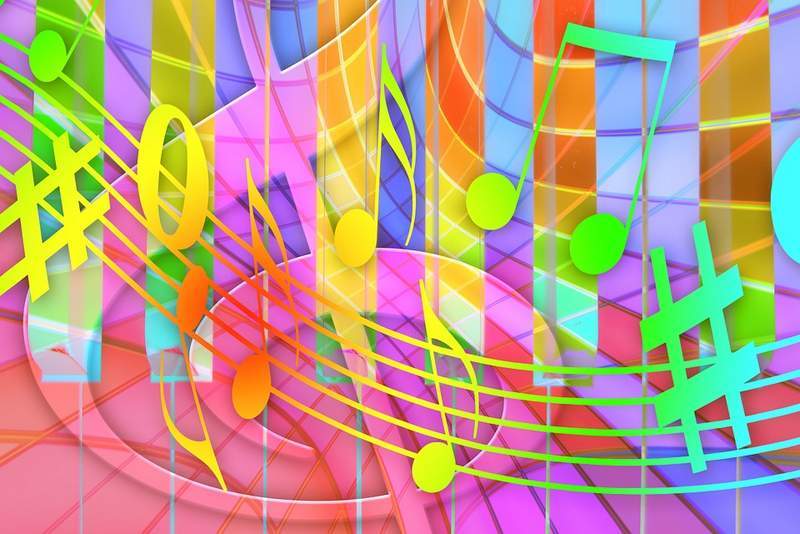 musical notes that color
