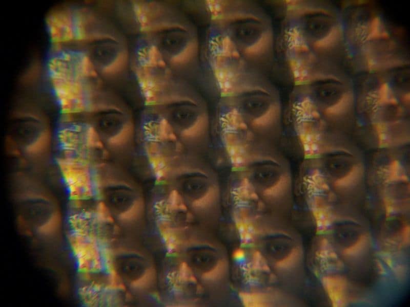 Multi-faces of a single person