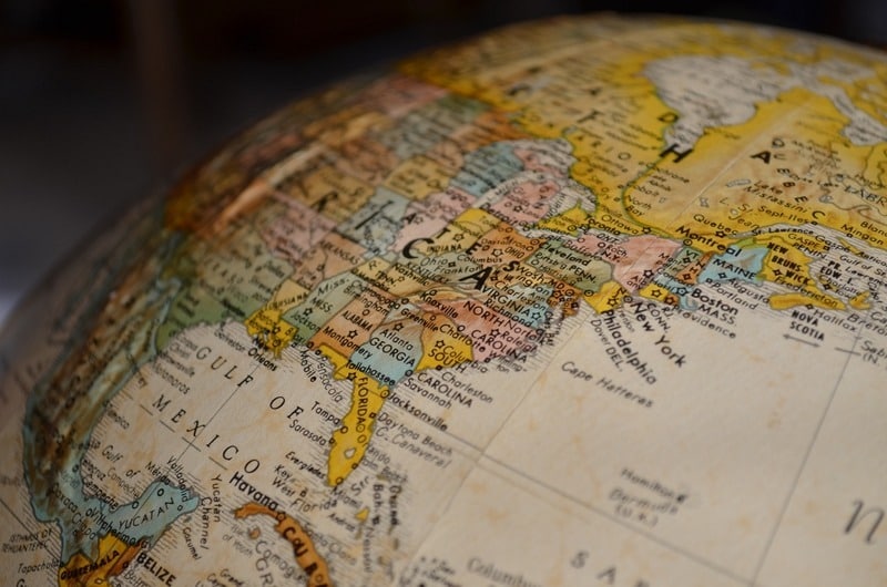 Globe of the world