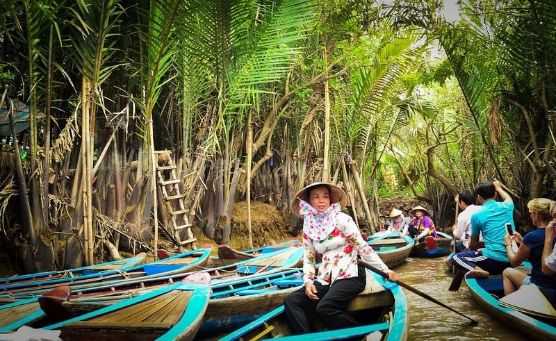 Vietnam river boater