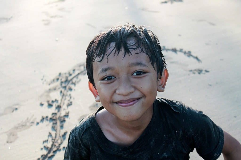 boy smiling