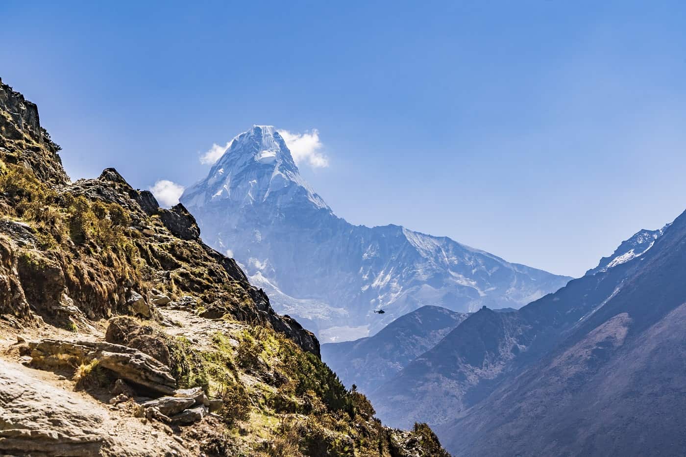 Himalayan mountains in Nepal