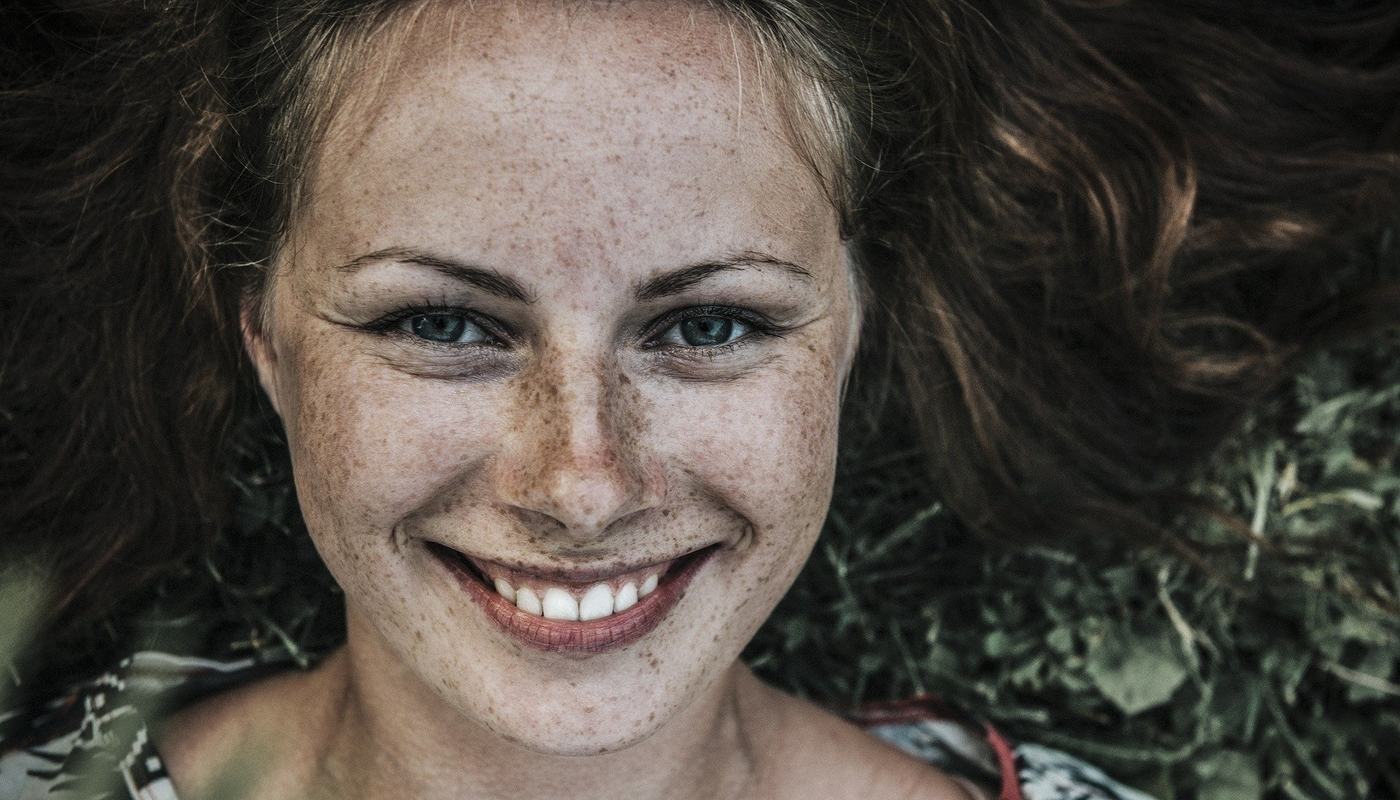 young woman smiling