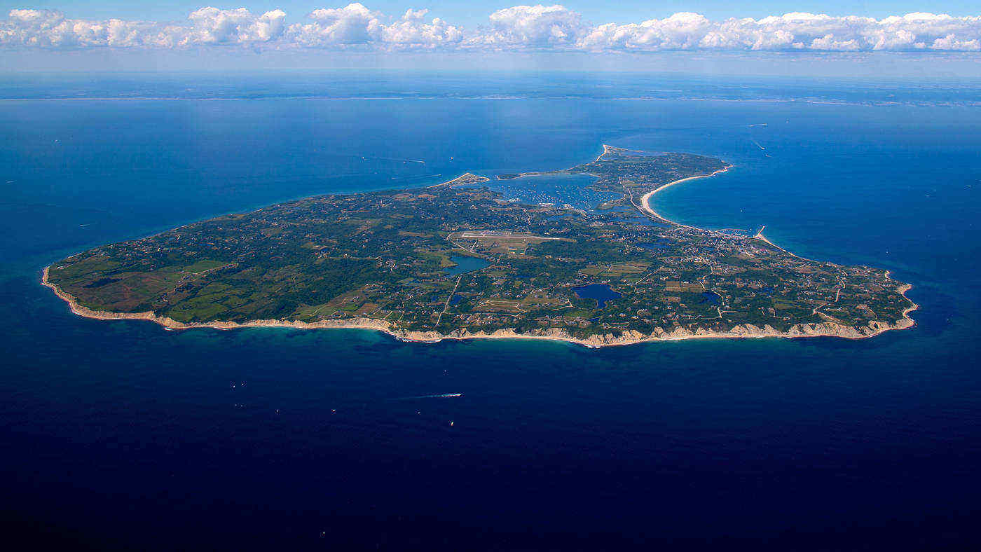 Aerial view of Block Island