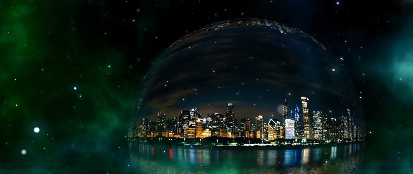 city in a bubble