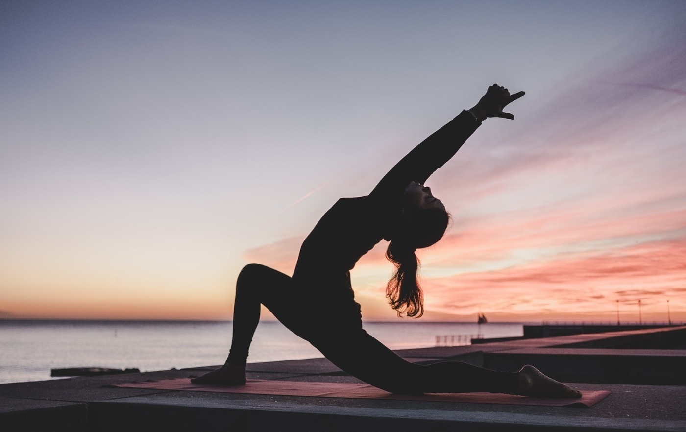 Women in a yoga pose