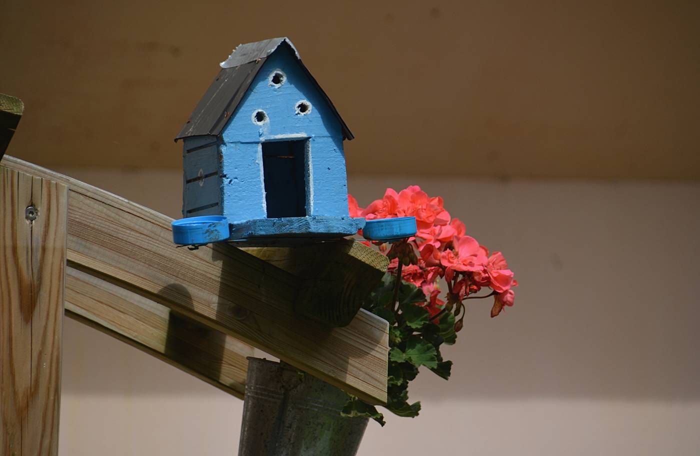 Wooden birdhouse