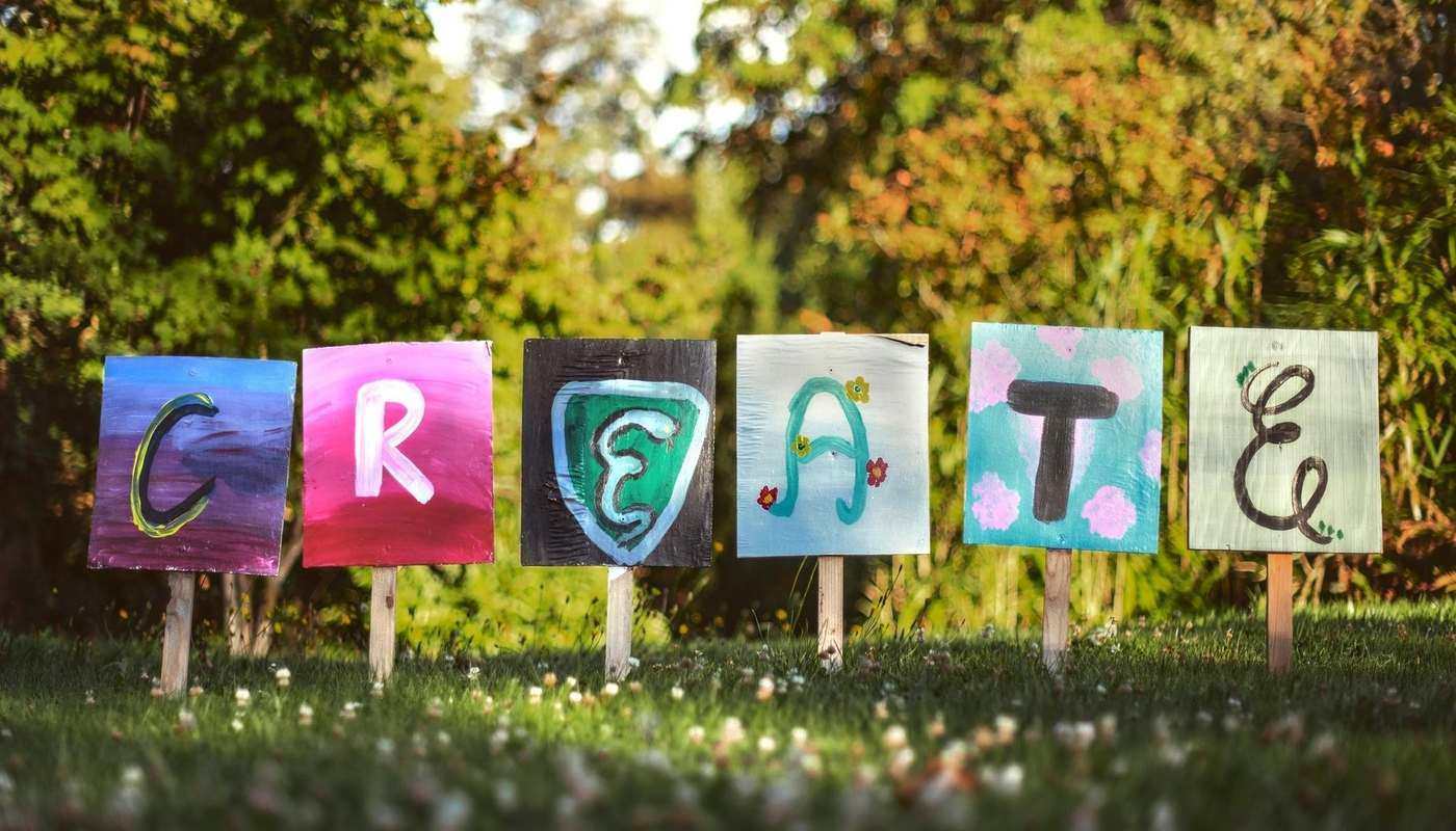 word create in big letters