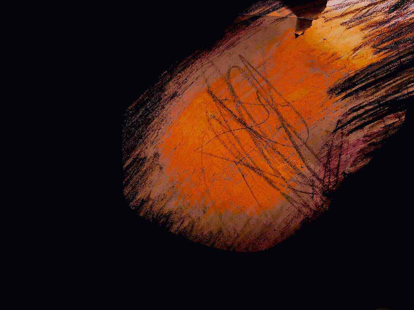 POEMS BY GEORGE PAYNE: You Call Me Animal, Father's Breakfast and more 13 Abstract orange and black photo