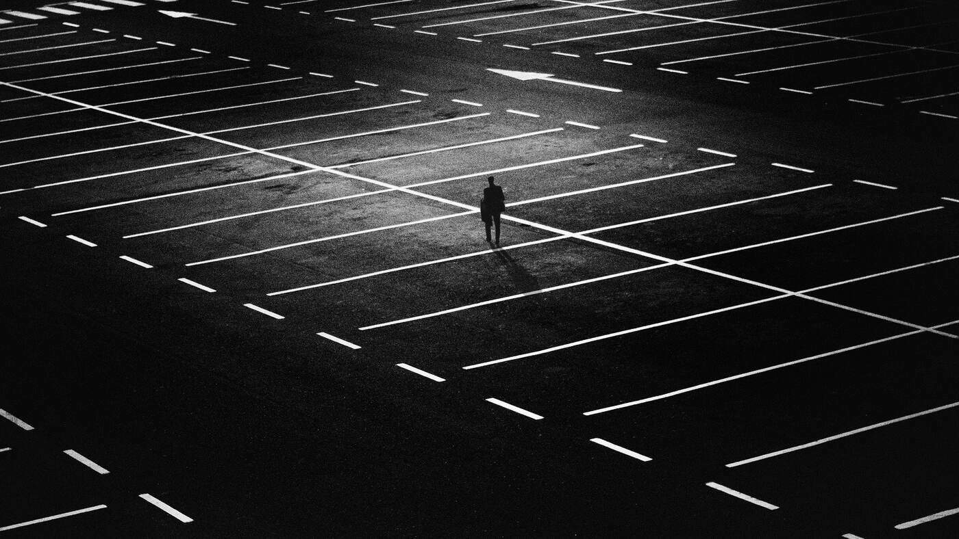 A DARK NIGHT OF THE SOUL: 6 things to know about navigating through dark times 13 man alone at night in an empty parking lot