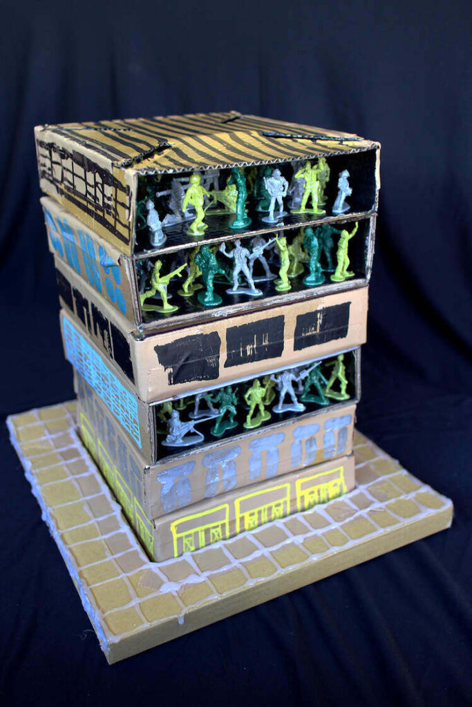 Battle house for adults 2017 mixed media