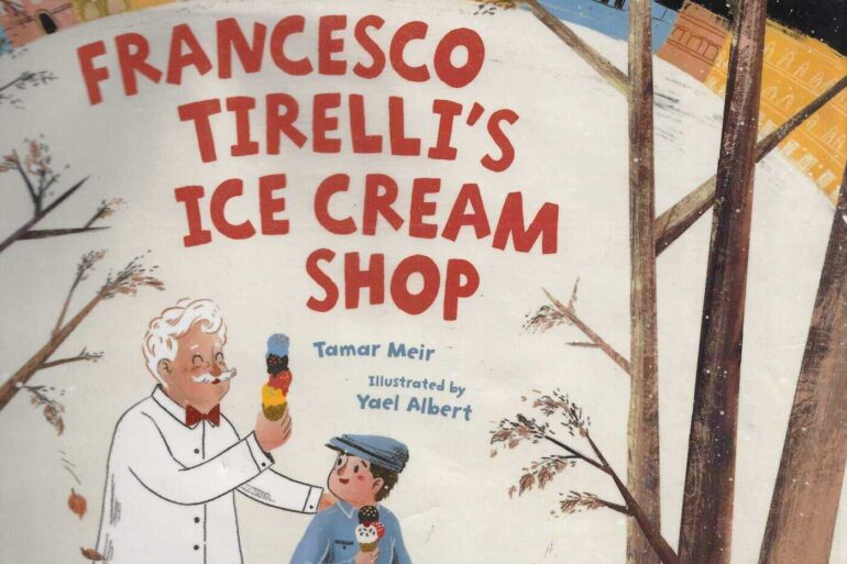 Front cover of Francesco Tirelli's Ice Cream Shop (children's book)