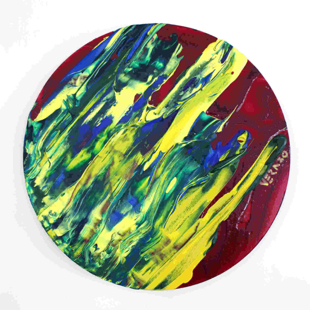 thats all folks a drift into space and back2020 acyrlic on wood