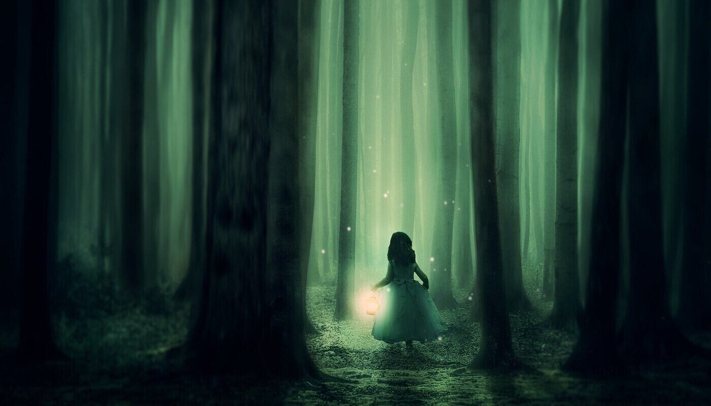THE DANCE OF LIGHT AND DARK: Finding meaning in these challenging times 13 girl with light in the woods