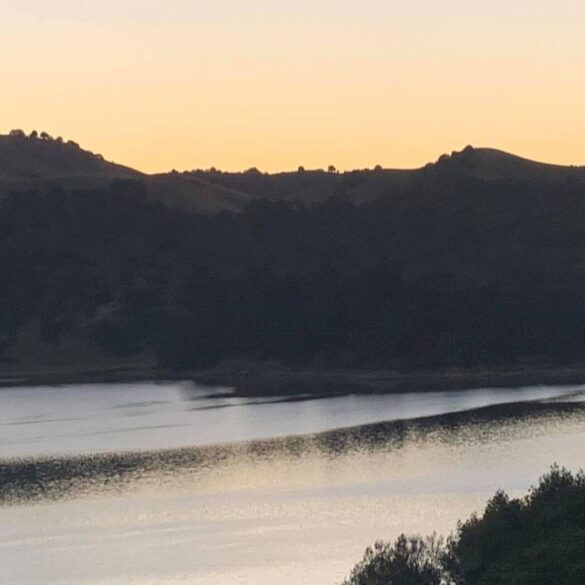 Nature scene (water and hills)