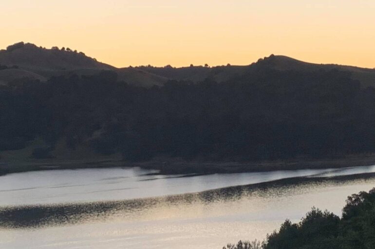 Nature scene (water and hills)