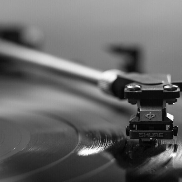 record on a record player