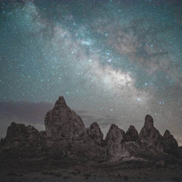 night sky over Mojave Desert