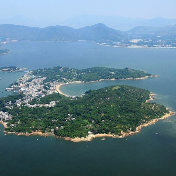 Island of Peng Chau from above