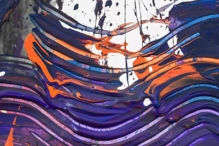 Multicoloured painting