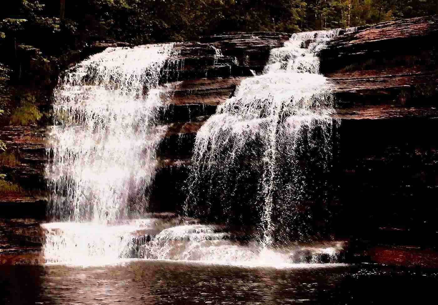 POEMS BY GEORGE PAYNE: Atammayata, Sunken Garden and more 13 Waterfall running over rocks
