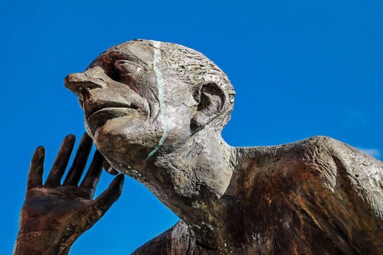 statue of human listening