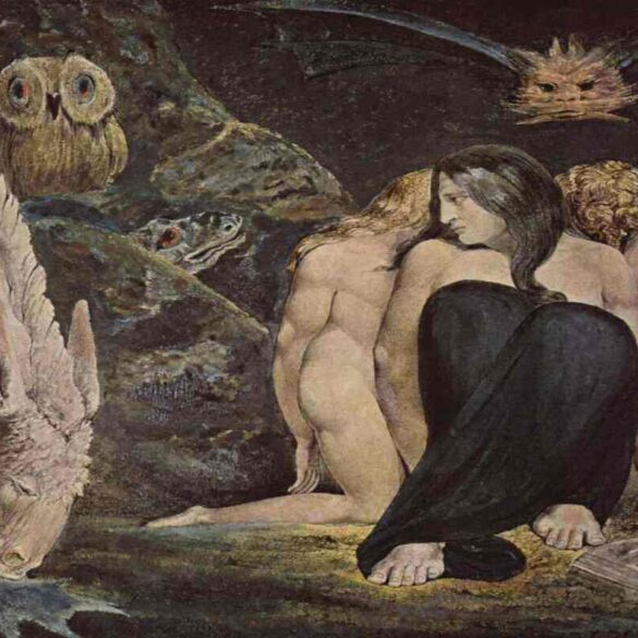 The Night of Enitharmon's Joy (formerly called 'The Triple Hecate') painting by Blake 1795